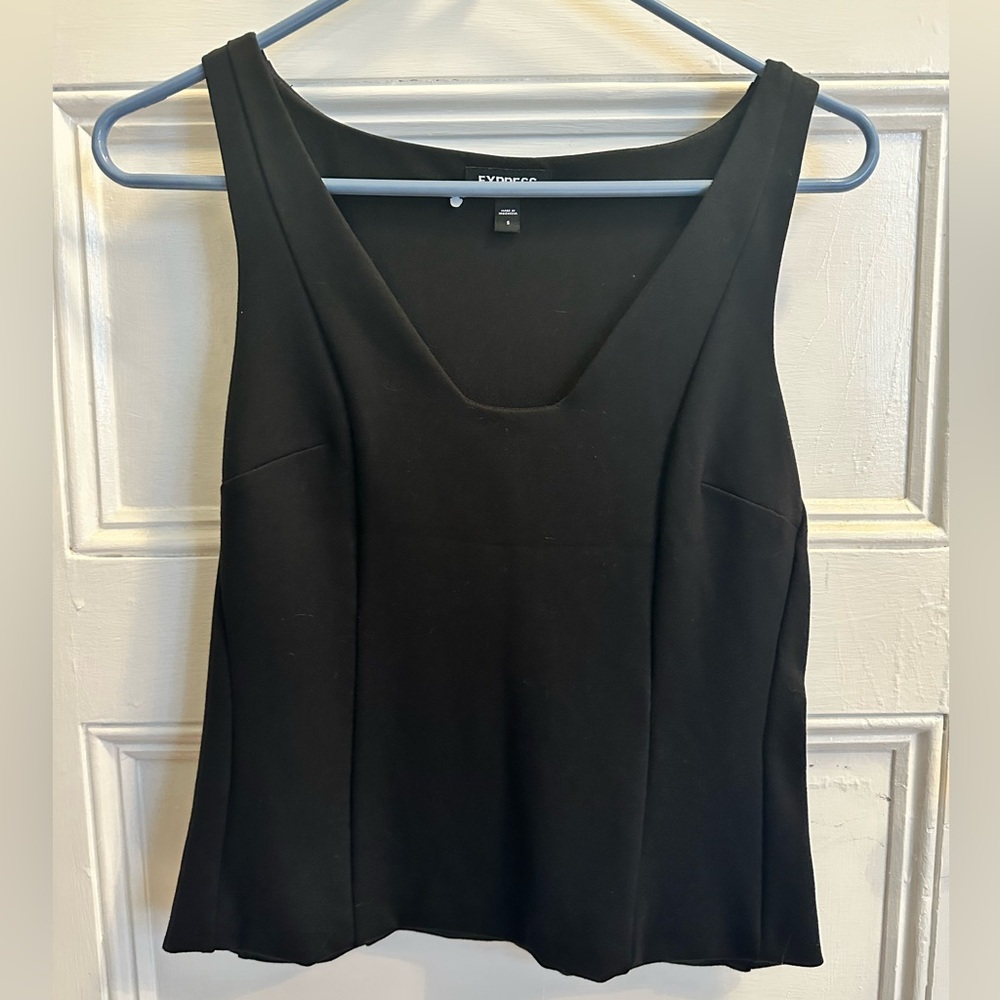 Express black sleeveless top size S